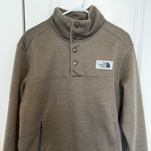 North Face heavy fleece. Light brown. Size medium.